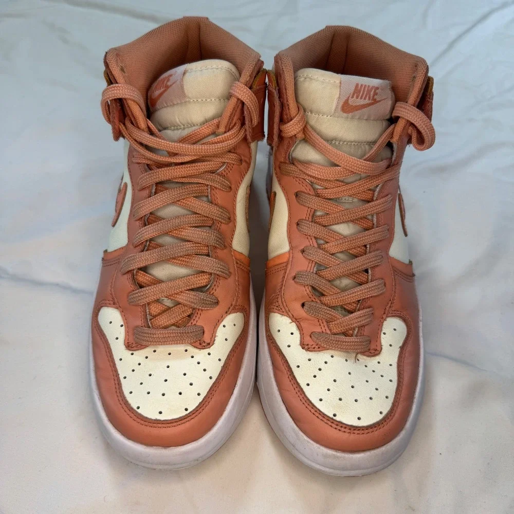 Nike Dunk High Up Sail/Crimson Bliss Women's Sneakers DH3718-107 Size 8.5‎